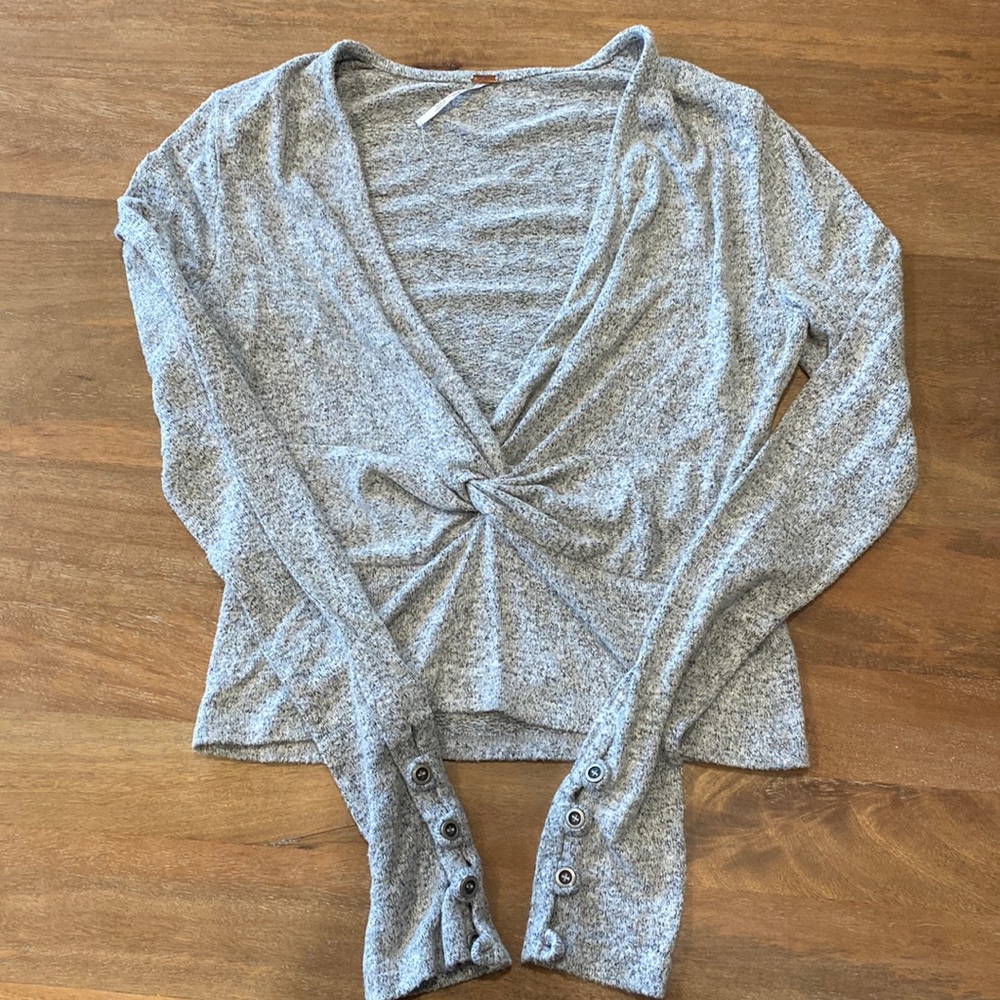Free People long sleeve crop top